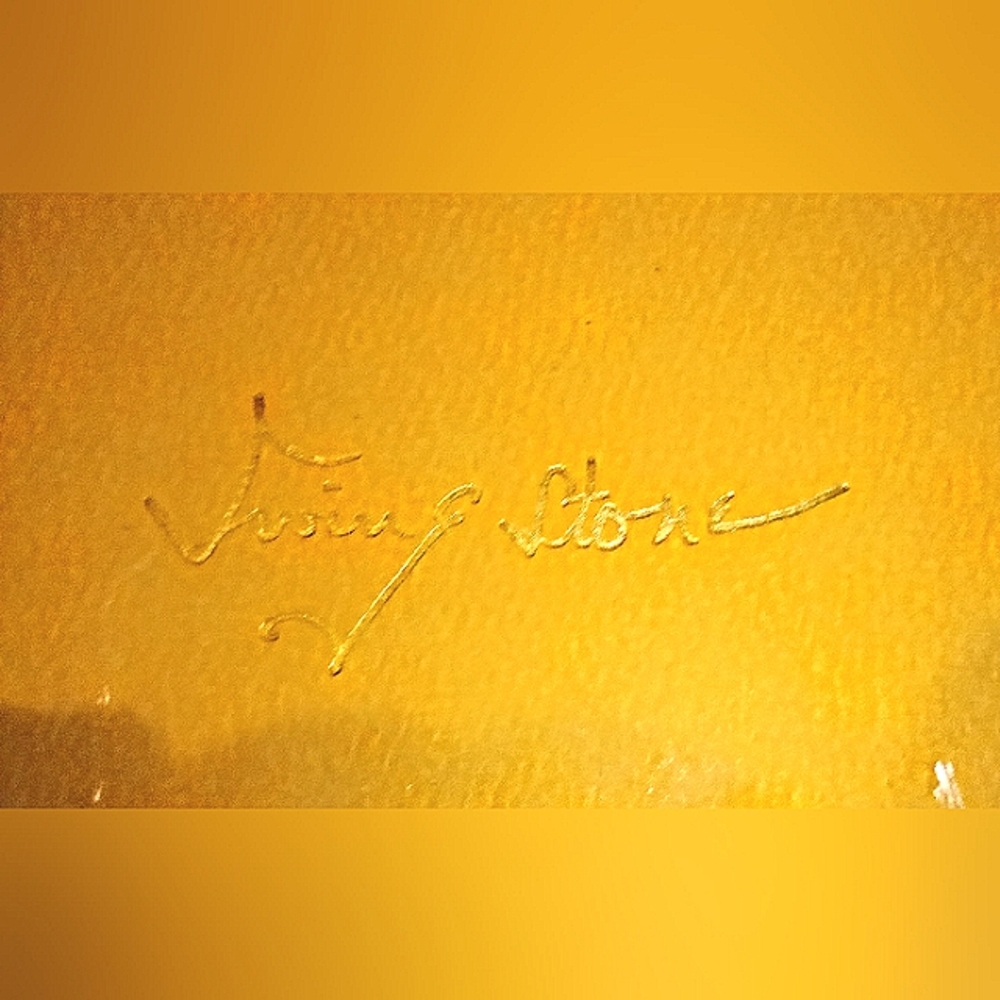 Autographed hard copy edition of the Greek treasure by Irving stone